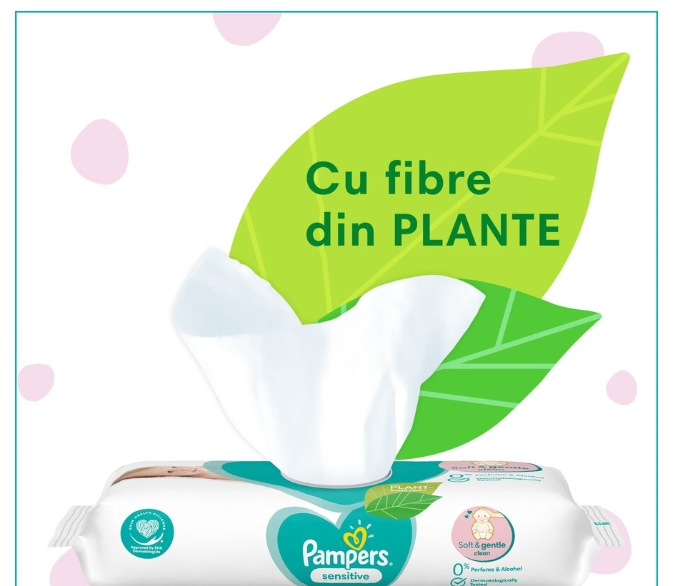 Pampers sensitive Servetele Umede  24 X 52, 1248 Bucati [4]
