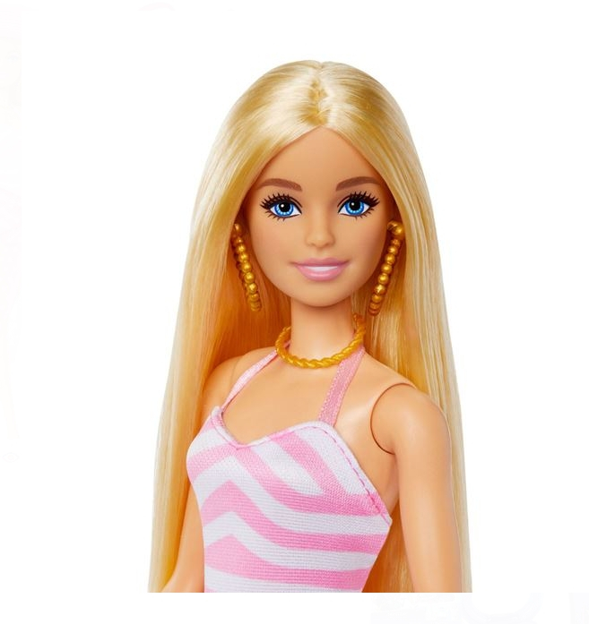 Papusa Barbie Beach Glam in Costum de Baie & Accesorii - Mattel [3]