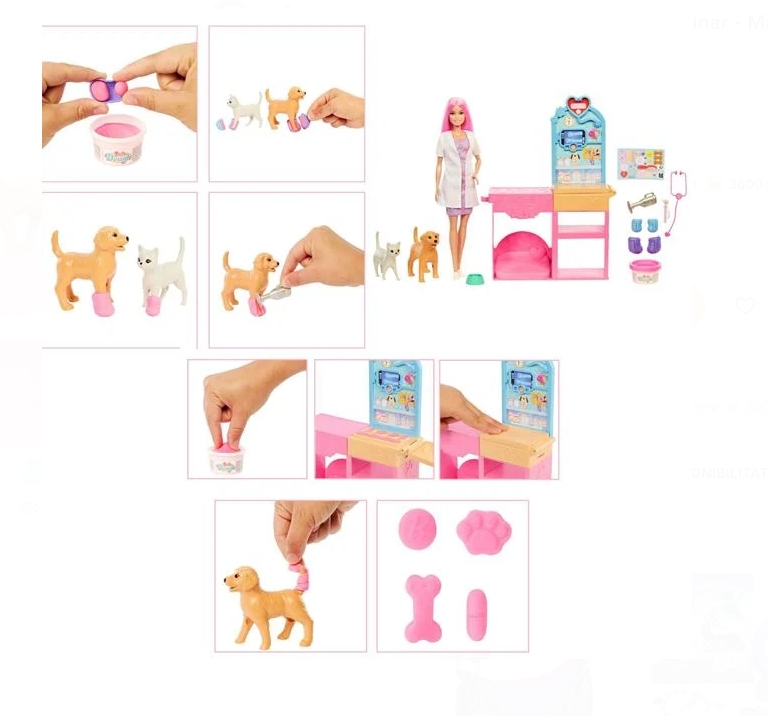 Papusa Barbie Cabinet Veterinar - Mattel [3]