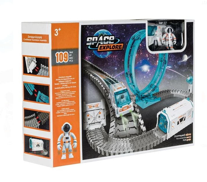 Pista de Curse Spatiala cu Astronaut Camion & Lumina - 109 piese [7]