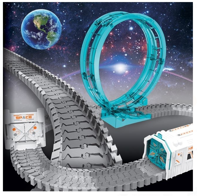 Pista de Curse Spatiala cu Astronaut Camion & Lumina - 109 piese [6]