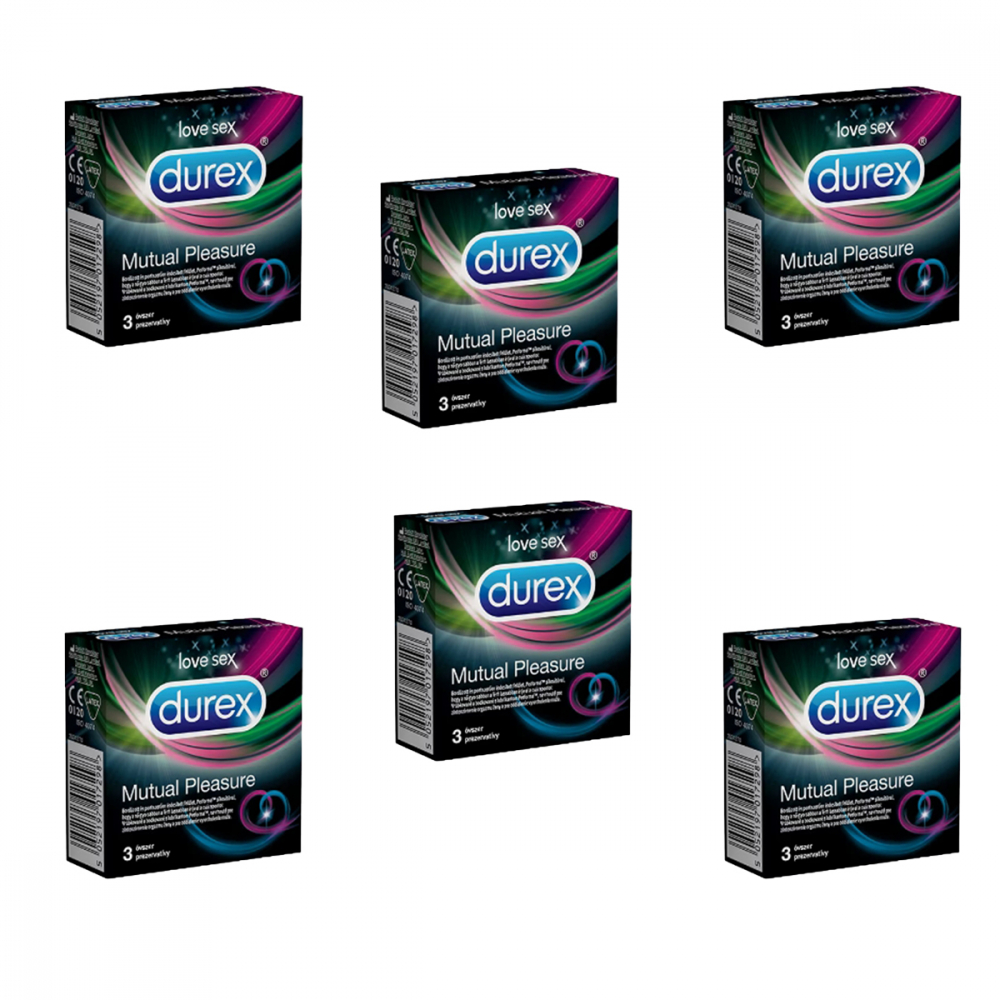 Pachet  Prezervative Durex Mutual Pleasure, 6 X 3 buc (18 bucati) [1]