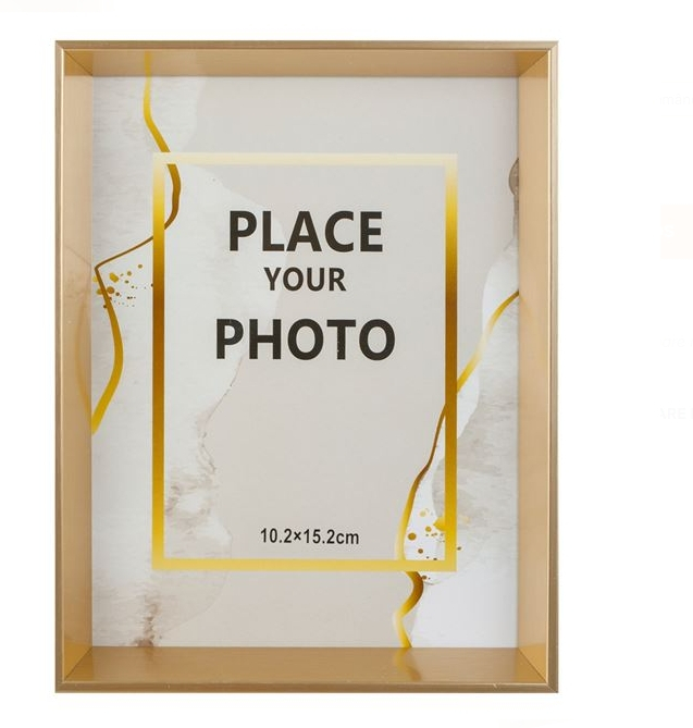 Rama Foto cu Cadru Auriu Lat 10x15cm [2]