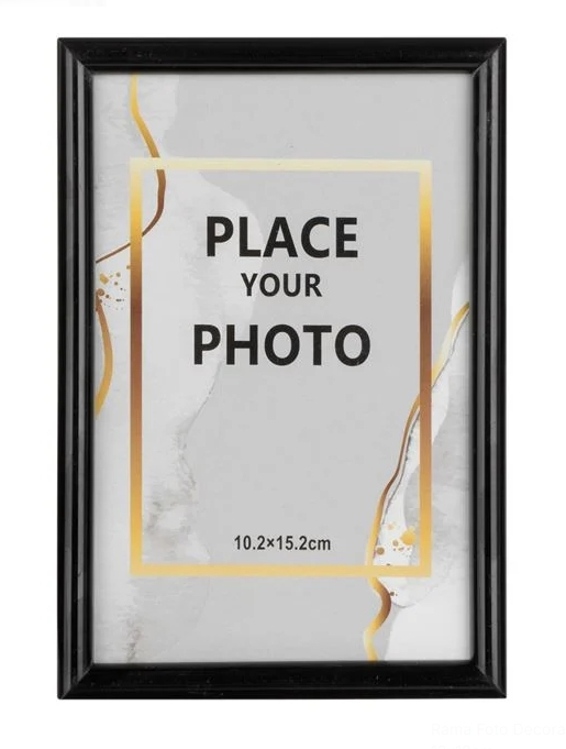 Rama Foto Decorativa Neagra 10x15cm [2]