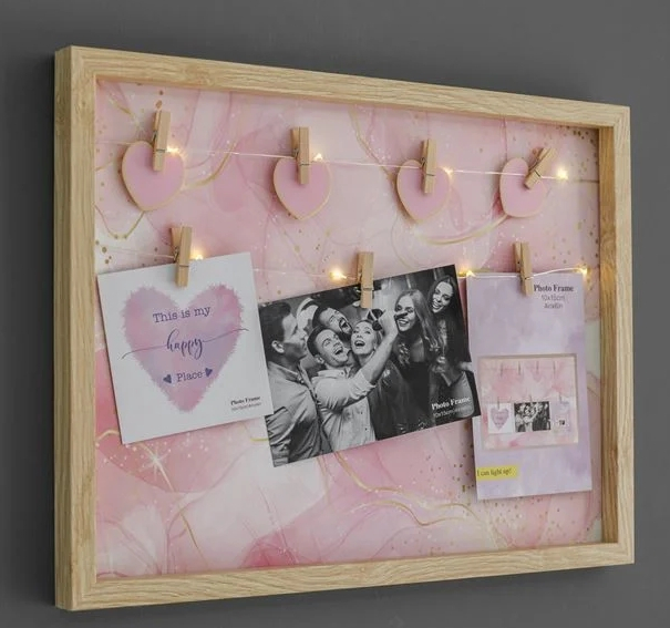 Rama Foto din Lemn cu Lumina 8 LED-uri (7 poze) 42x32cm [2]