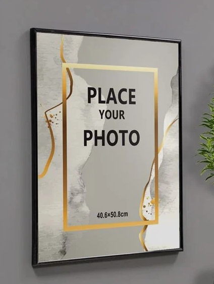Rama Poze Decorativa Neagra din Plastic 40x50cm [2]