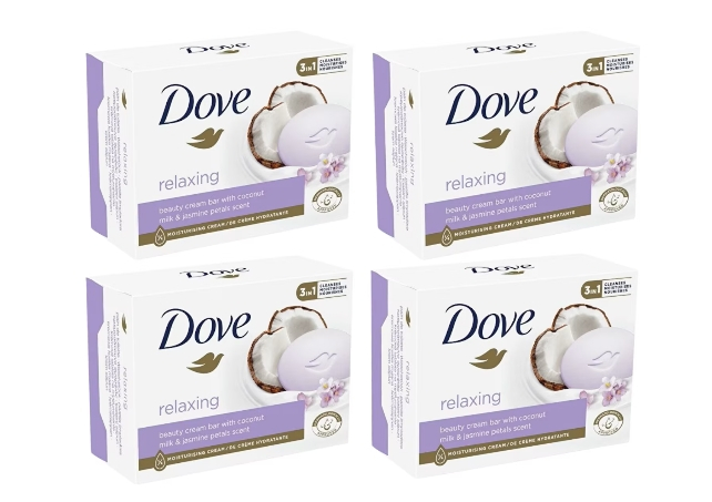 Set Sapun Dove Relaxing, Coconut Milk & Jasmine Petals Scent, 4 bucati x 90g [1]