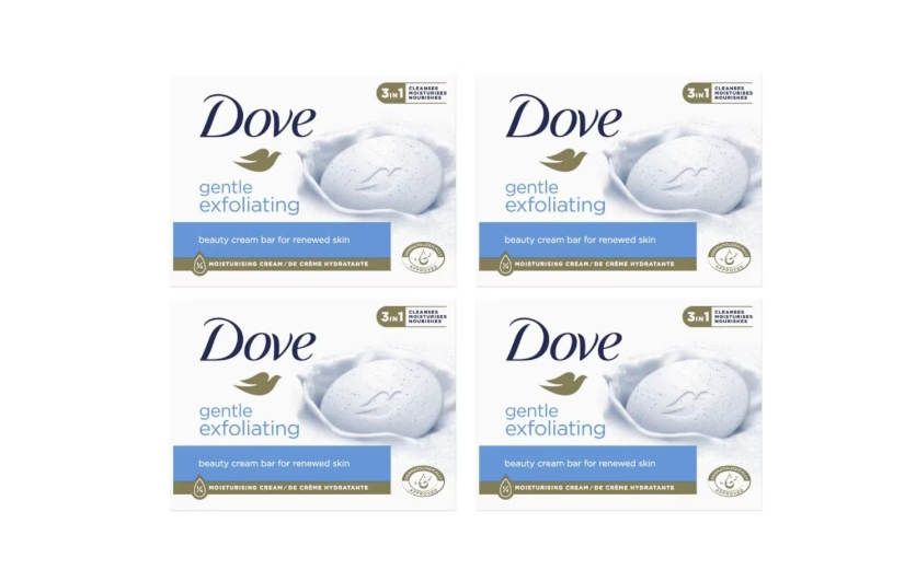 Set Sapun Crema Dove Gentle Exfoliating, 4 Bucati x 90 g [1]