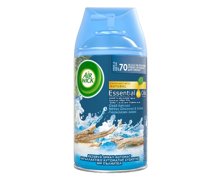 Rezerva spray odorizant automat de camera Air Wick Freshmatic,Turquoise Oasis, Duo Pack, 2x250 ml [1]