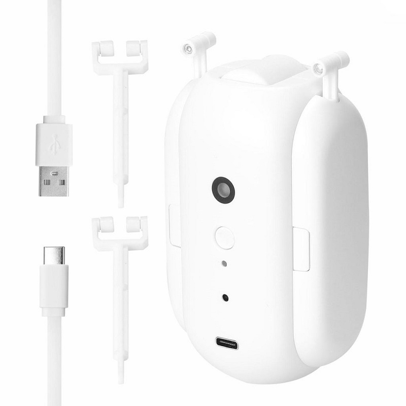 Robot Automatizare Draperii sau Perdele, Control prin Aplicatie (Tuya/SmartLife), Functie de Programare,  Senzor de Lumina, Pentru Sina Tip U sau I, Bluetooth, ALB [3]