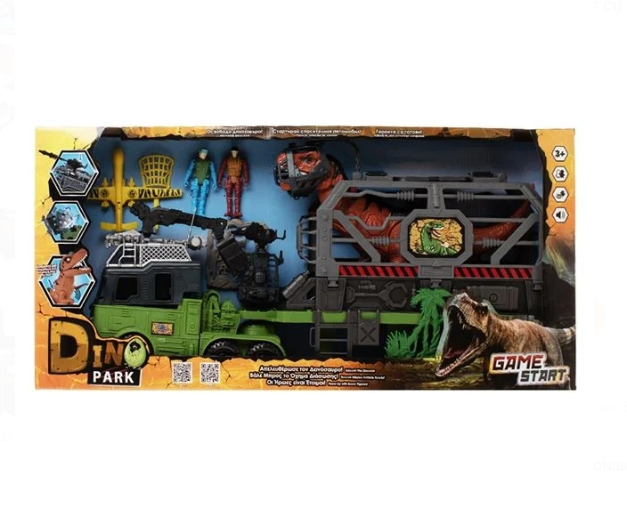 Set Camion Salvare Dinozaur cu Figurine & Efecte Sonore [2]
