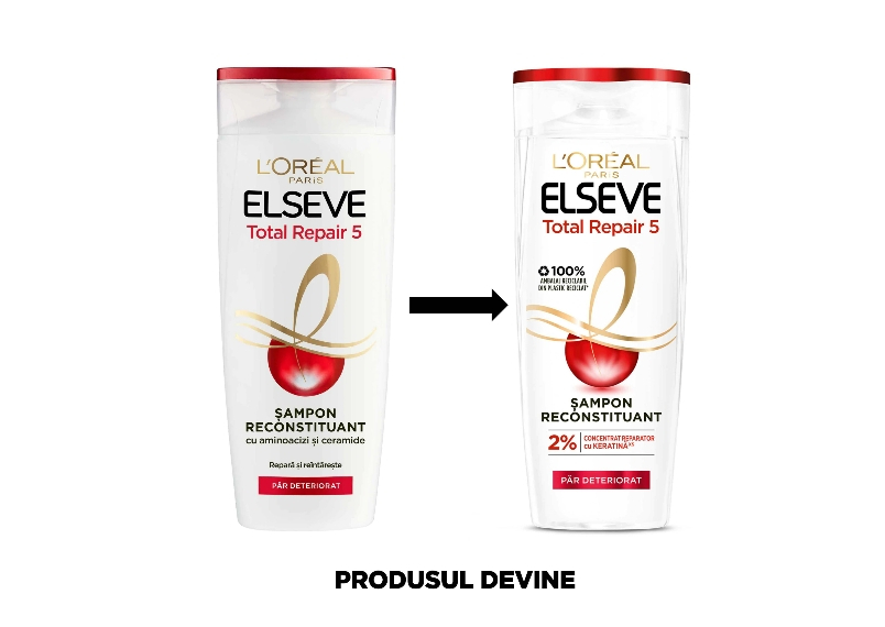 Sampon L'Oreal Paris Elseve Total Repair 5 pentru par deteriorat, 400 ml [2]