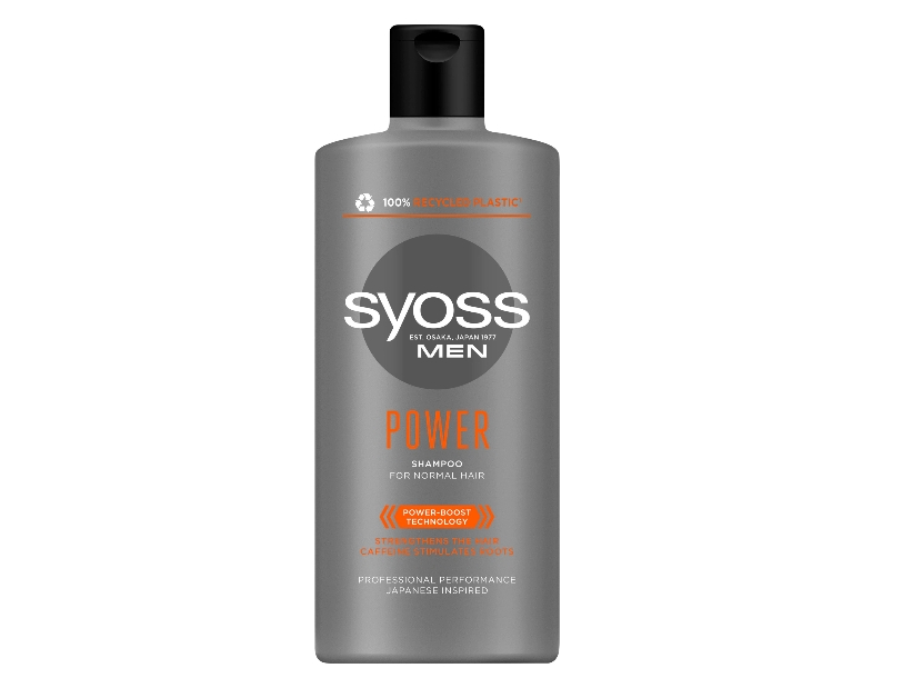Sampon pentru barbati Syoss Men Power, pentru par normal, formula cu cafeina, 440 ml [1]
