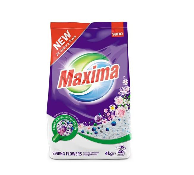 SANO Maxima Detergent Pudra cu Parfum de Primavara 4 Kg [1]