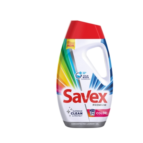 Detergent de Rufe Lichid Savex Premium Color, 24 Spalari, 1.08 l [1]