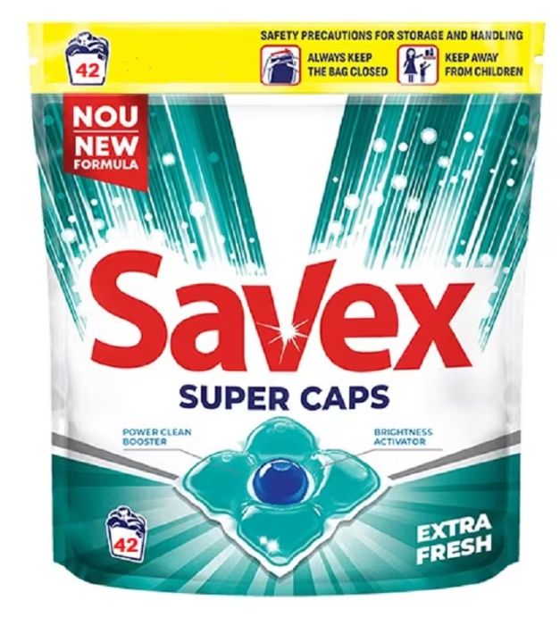 SAVEX Super Proaspat Detergent Rufe 42 Capsule [1]