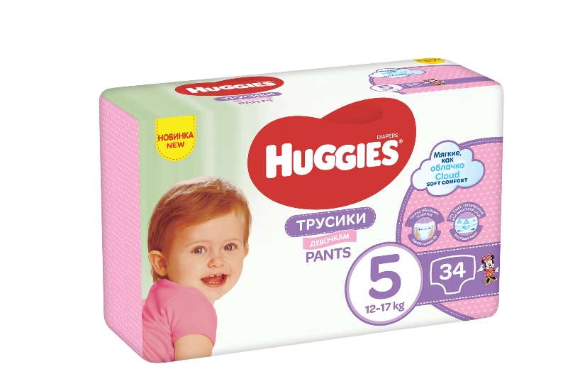 Scutece-chilotel Huggies Jumbo pack 5, Girl, 12-17 kg, 34 buc [1]