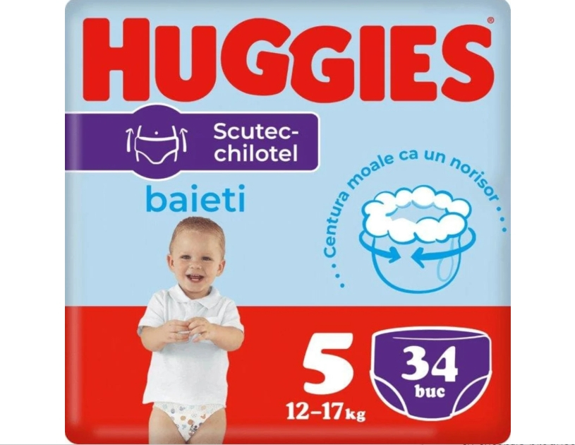 Scutec chiloțel pentru băieți numărul 5, 12-17 kg, 34 buc [1]