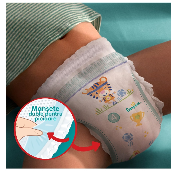 Scutece-chilotel Pampers Pants Jumbo Pack Marimea 4, 9-15 Kg, 52 buc [6]