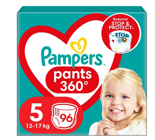 Scutece-chilotel Pampers Pants Mega Box Marimea 5, 12-17 kg, 96 buc [1]