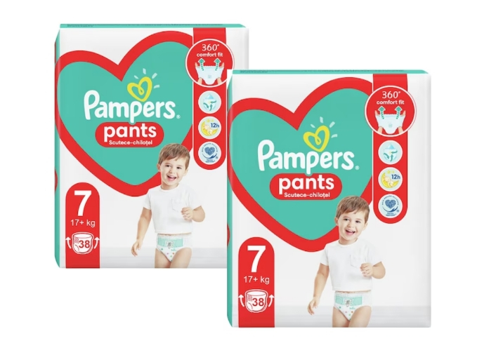 Scutece-chilotel Pampers Pants Jumbo Pack Marimea 7, 17+ kg, 76 buc [1]