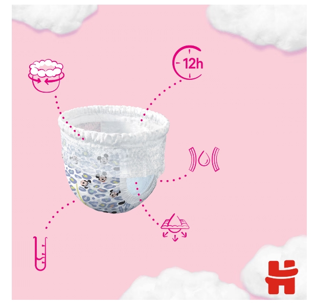 Scutece chilotel Huggies Girl 4, 9-14 kg, 36 buc [2]