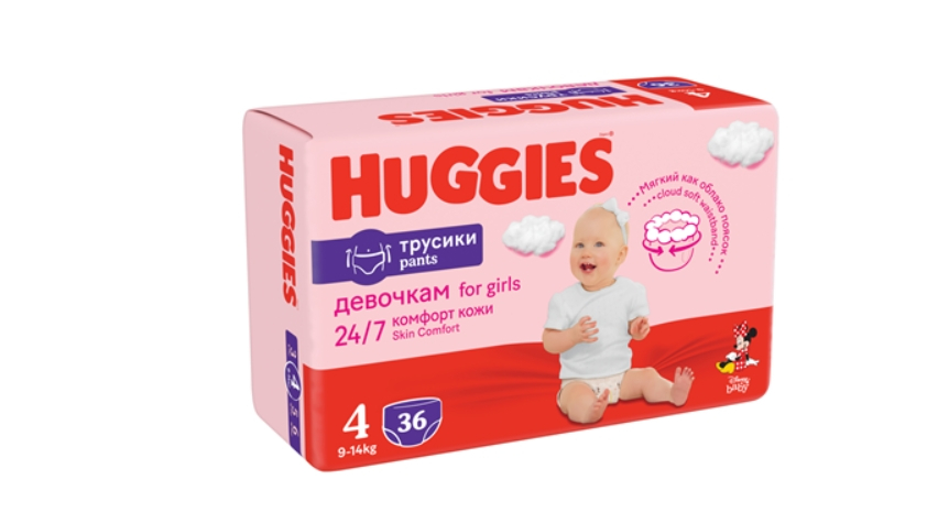 Scutece chilotel Huggies Girl 4, 9-14 kg, 36 buc [1]
