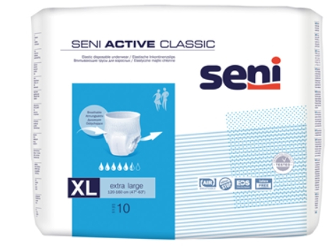 SENI Active Classic Extra Large Scutece Chilot pentru Adulti 10 bucati [1]