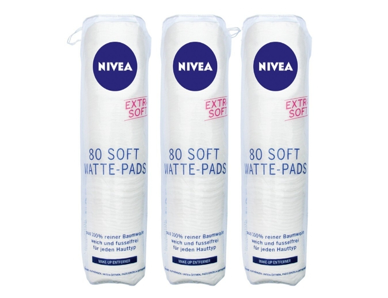 Pachet 3 x Dischete Demachiante Nivea Soft, 80 Bucati [1]