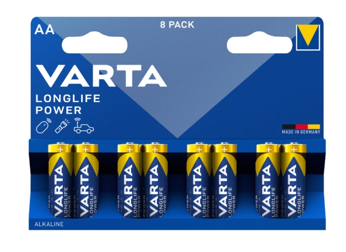 Baterii Alcaline VARTA Longlife Power AA, 8 buc [1]