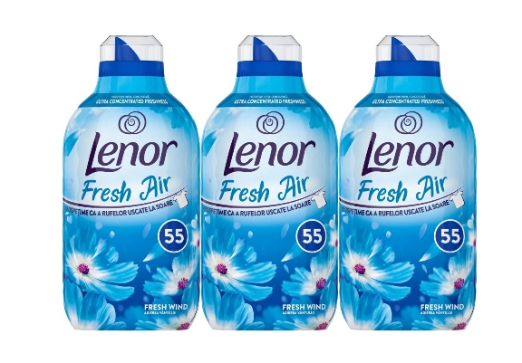 Set 3 x Lenor Balsam Rufe 770ml Fresh Air Fresh Wind 55 spalari [1]