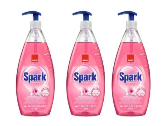 Pachet 3 x Detergent de vase Sano Spark Migdale, 1L [1]
