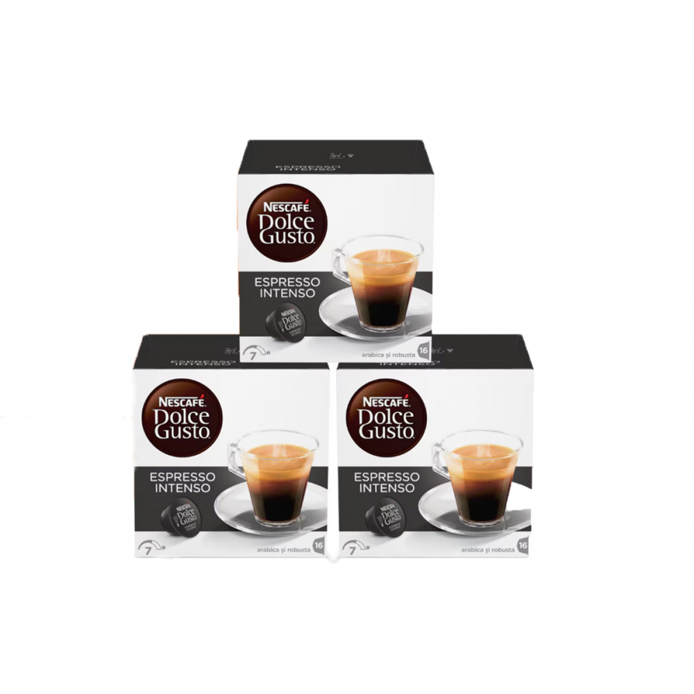 Set 3 x Capsule Nescafe Dolce Gusto Espresso Intenso, 48 capsule, 336g [1]