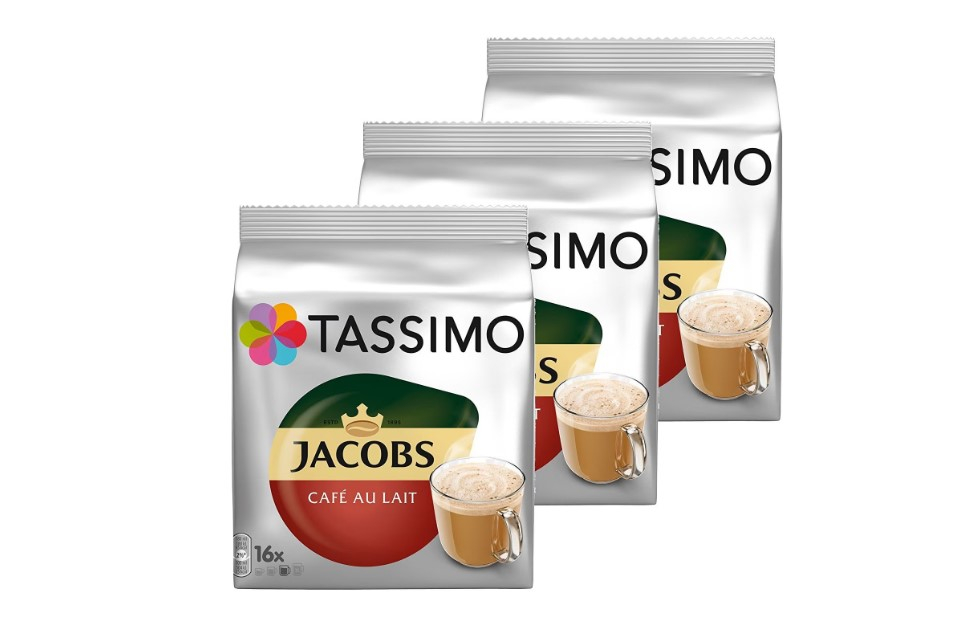 Set 3x TASSIMO Caffe Au Lait 184 g, 16 capsule [1]