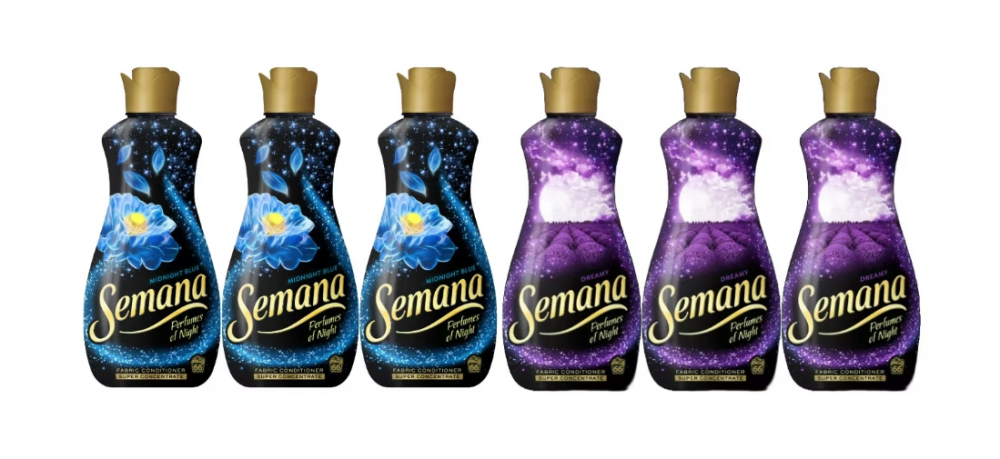 Set 6 x Balsam Rufe Semana Variety Bundle, 3 x Balsam Rufe Perfumes of Night Dreamy 1.65L 66 Spalari, 3 x Balsam Rufe Perfumes of Night Midnight Blue 1.65L 66 Spalari [1]