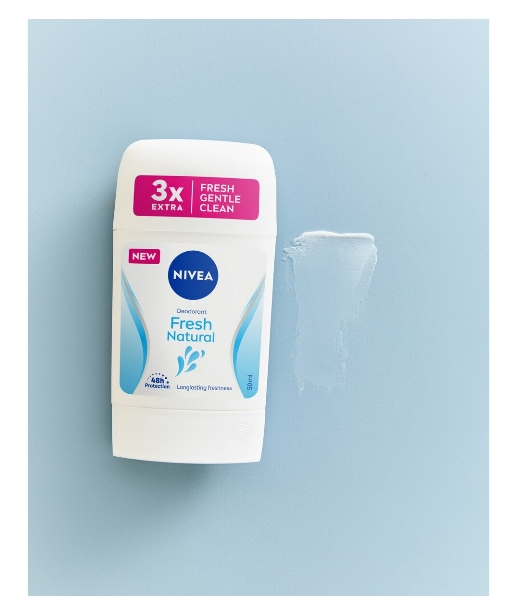 Set 3 Antiperspirante Nivea Fresh Natural, efect 48h, fara alcool, 50mlx3 [2]