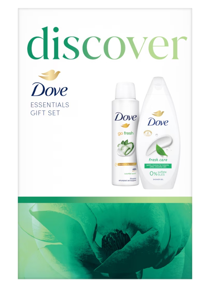 Set cadou Dove: Gel de dus Fresh Care, 250ml + Deodorant Dove Cucumber, 150ml [2]