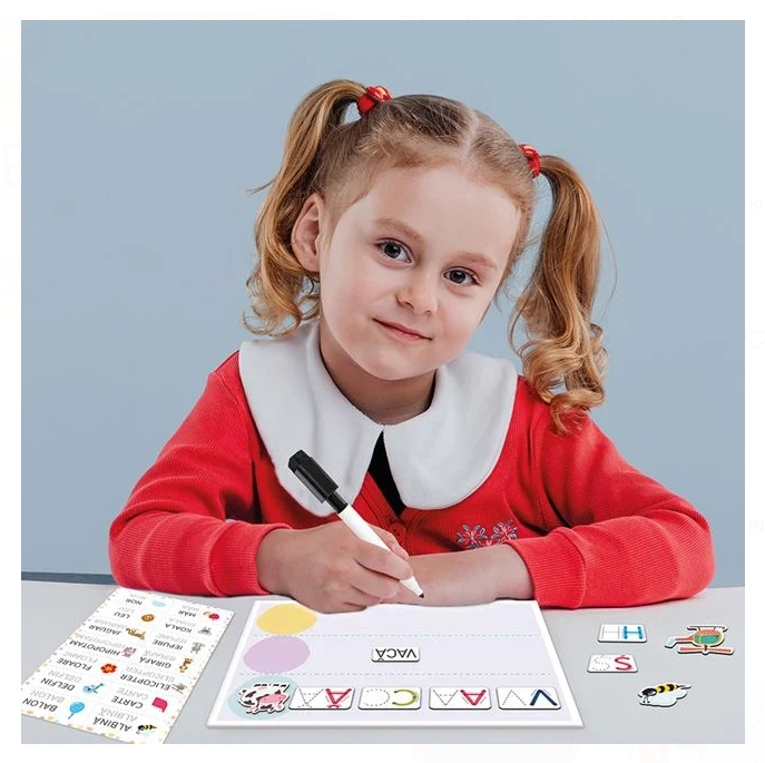 HappiHobbi Invat sa Scriu cu 83 de Magneti Educationali din Hartie - AS [5]