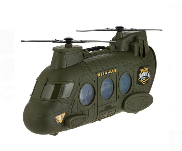 Set Militar cu Elicopter Vehicule & Soldati - 100 piese [5]