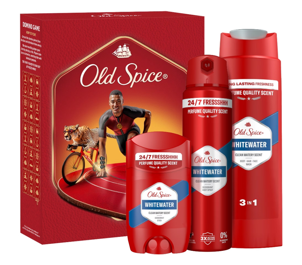 Set cadou Old Spice Ironman: Deodorant stick Whitewater 50ml, Spray Whitewater 150 ml ,Gel de dus Whitewater 250 ml [2]