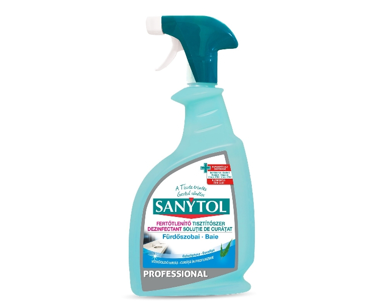 Solutie de curatat dezinfectanta pentru baie Sanytol Professional Eucalipt, 750 ml [1]