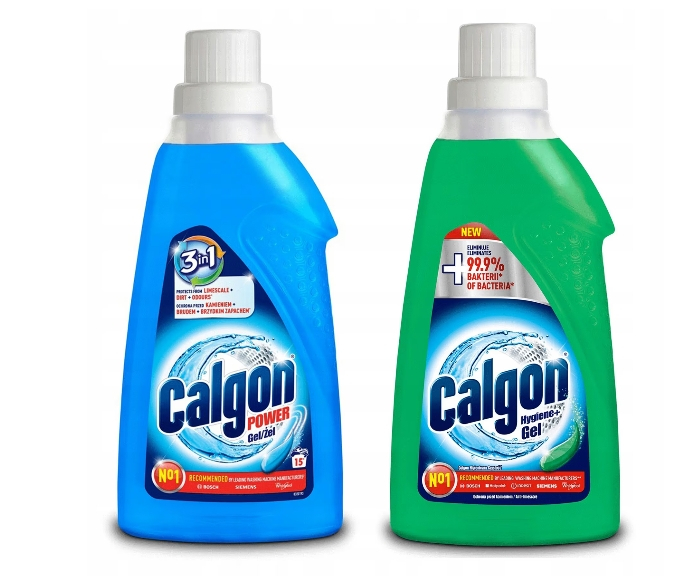 Set 2 Solutii anti-calcar, Calgon, 2 x 750 ml, Protejarea impotriva calcarului si murdariei, Elimina 99.9% bacterii [1]