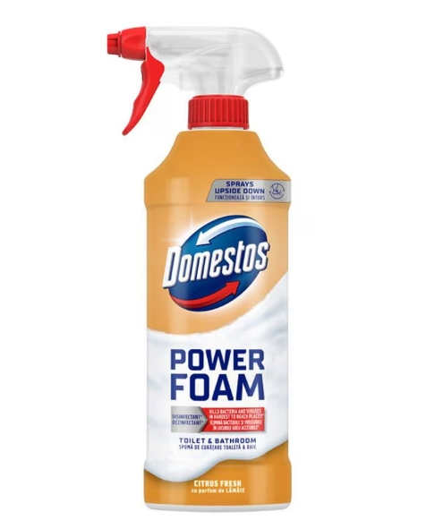 Spuma de curatare Spray, Domestos Power Foam, parfum de Lamaie, 435ml [1]