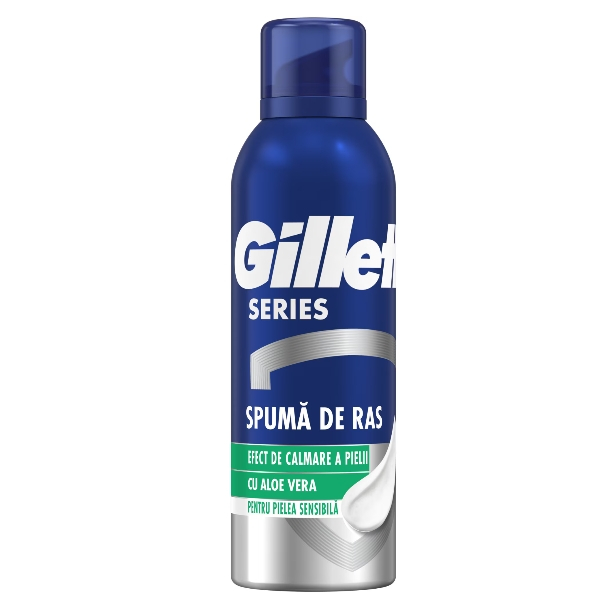 Spuma de ras calmanta Gillette Series cu Aloe Vera, 200 ml [1]