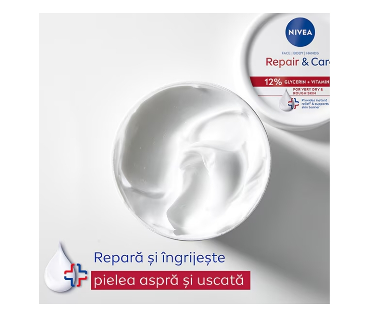Crema Nivea Repair & Care cu 12% Glicerina si Vitamina E, 400 ml [3]