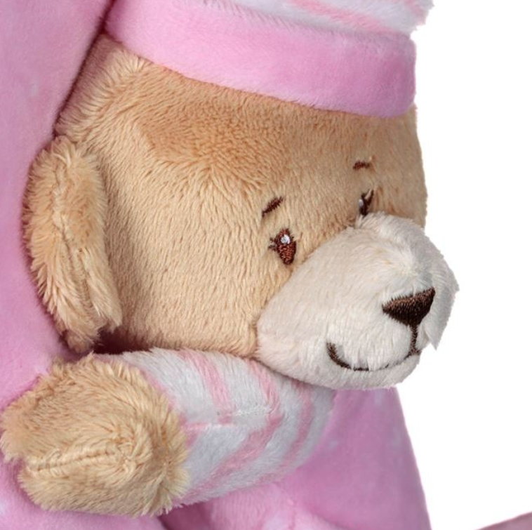 Carusel Muzical pentru Patut Bebe Ursulet Roz cu Lumina 24cm [2]