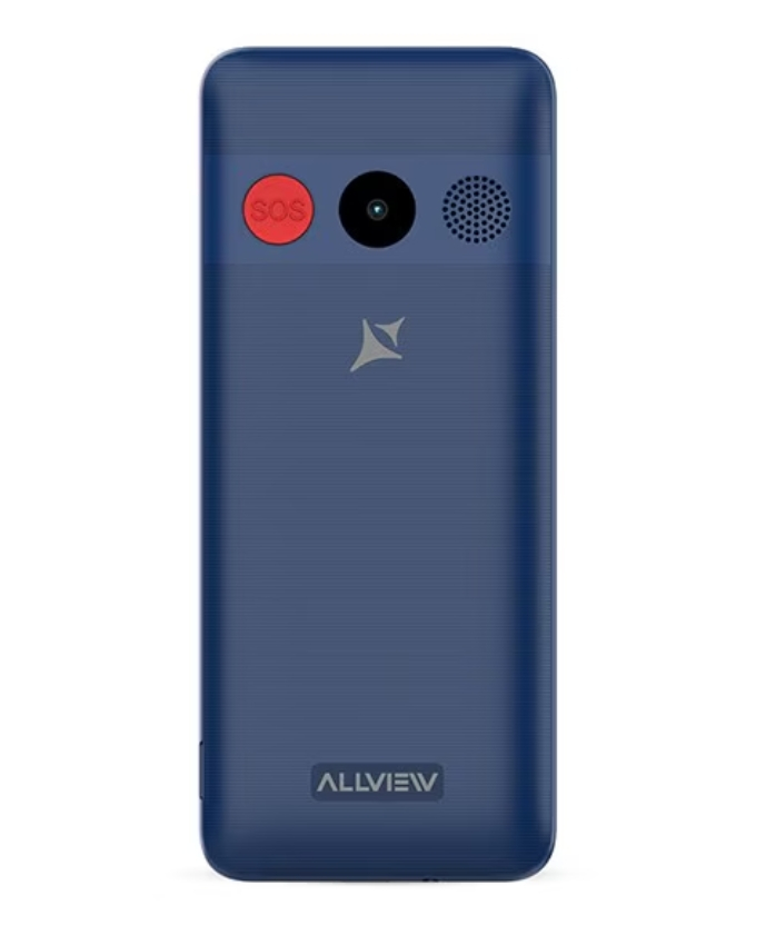 Telefon mobil Allview M30 LUNA, 2.8 inch, Dual Sim, 2G, 1.3 MP, microSD, bluetooth, radio, lanterna, buton SOS, USB-C, Albastru inchis [2]