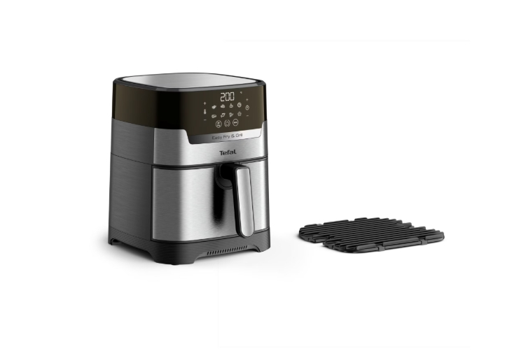Friteuza cu aer cald Tefal Easy Fry&Grill 2in1 EY505D15, 1400W, 4.2L, temperatura ajustabila, 8 programe, functie grill cu gratar incorporat, tehnologie Extra Crisp, vas detasabil, argintiu & negru [3]