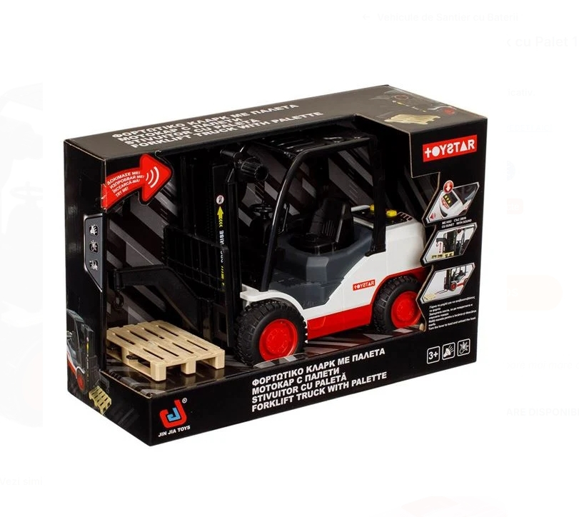 Vehicul Stivuitor Clark cu Palet 1:12 Lumina & Sunet [4]