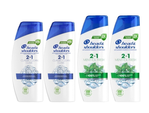 Sampon si balsam par - Set Igiena Head&shoulders 4 x Componente, 2 x sampon 330ml 2 in 1 clasic clean, 2 x sampon 330ml 2 in 1 menthol fresh, testat dermatologic, prospetime de lunga durata, delicat pentru scalp, non-toxic,